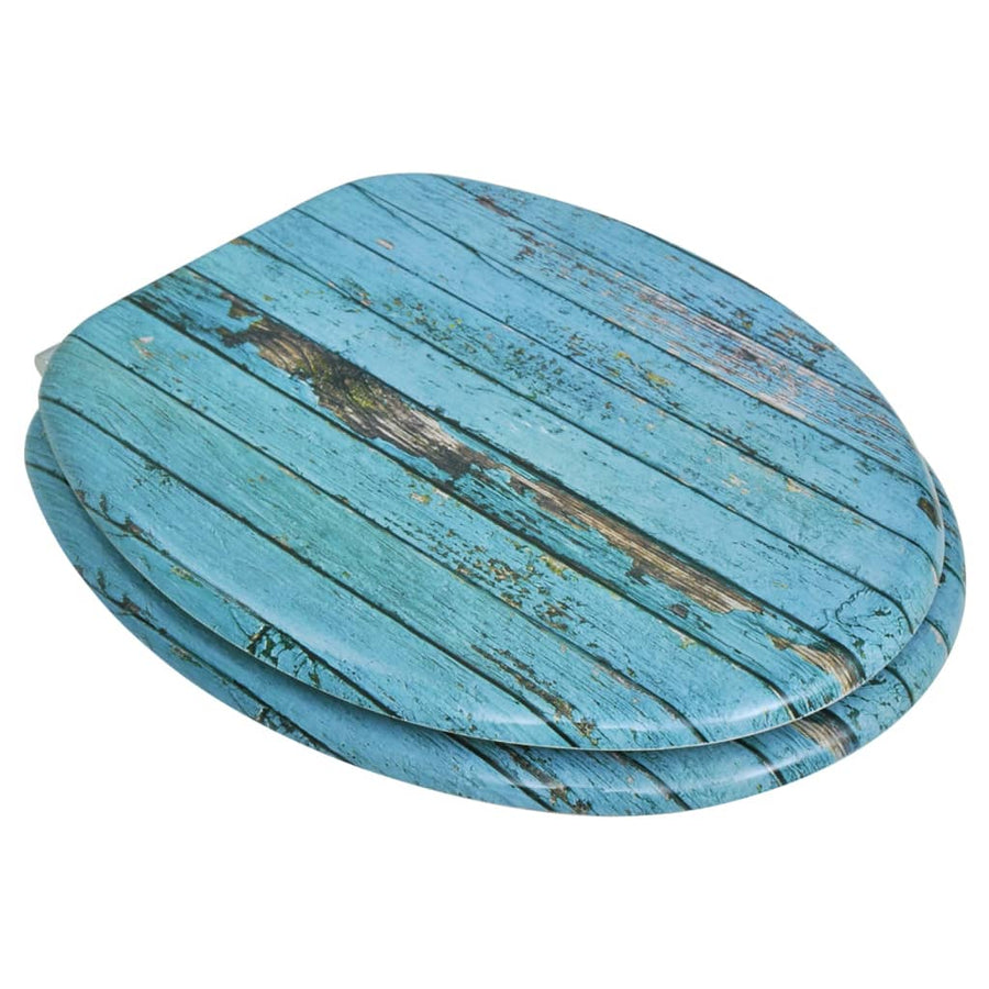 Toiletbrillen met deksels 2 st oud hout MDF 2 Oud hout Nee