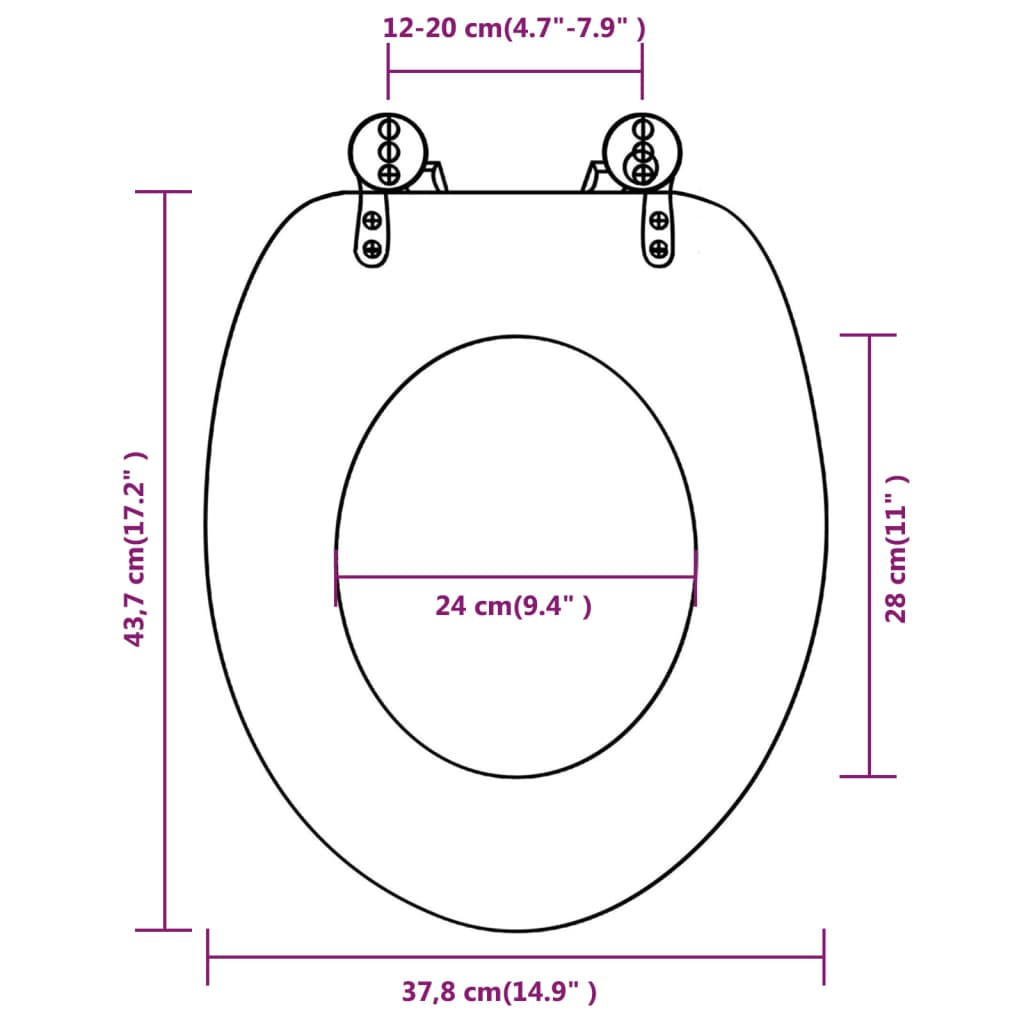Toiletbrillen met deksels 2 st oud hout MDF 2 Oud hout Nee