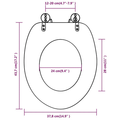 Toiletbrillen met deksels 2 st oud hout MDF 2 Oud hout Nee
