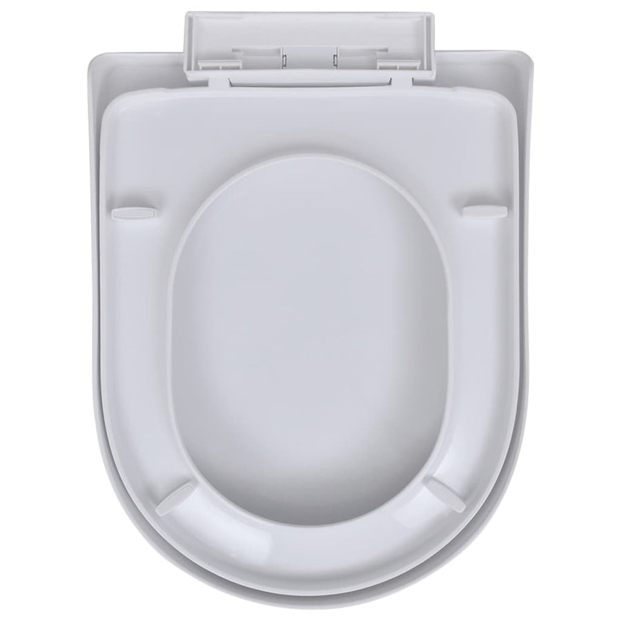 Toiletbrillen Met Soft-Close Deksels 2 St Kunststof Wit
