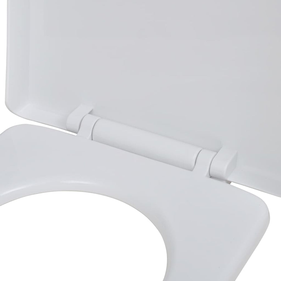 Toiletbrillen Met Soft-Close Deksels 2 St Kunststof Wit