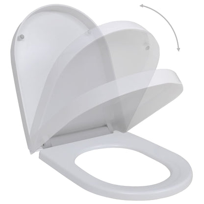 Toiletbrillen Met Soft-Close Deksels 2 St Kunststof Wit