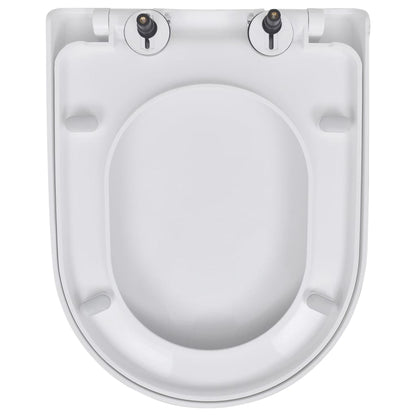 Toiletbrillen Met Soft-Close Deksels 2 St Kunststof Wit
