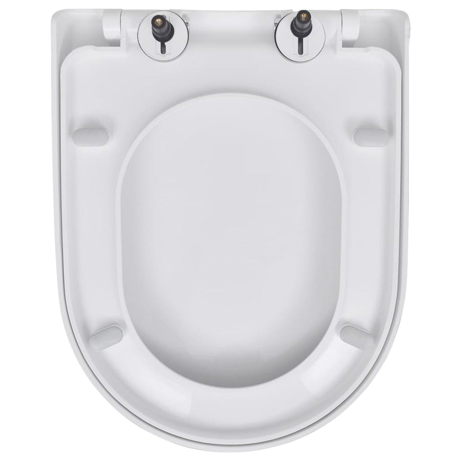 Toiletbrillen Met Soft-Close Deksels 2 St Kunststof Wit