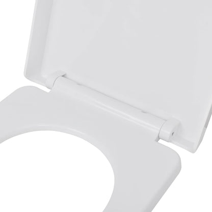 Toiletbrillen Met Soft-Close Deksels 2 St Kunststof Wit
