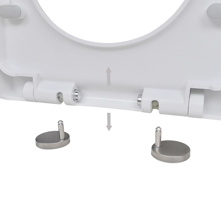 Toiletbrillen Met Soft-Close Deksels 2 St Kunststof Wit