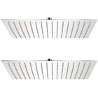 Rain shower heads 2 pcs 30x40 cm stainless steel