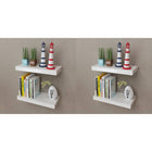 Wall shelves 4 pcs 40 cm white