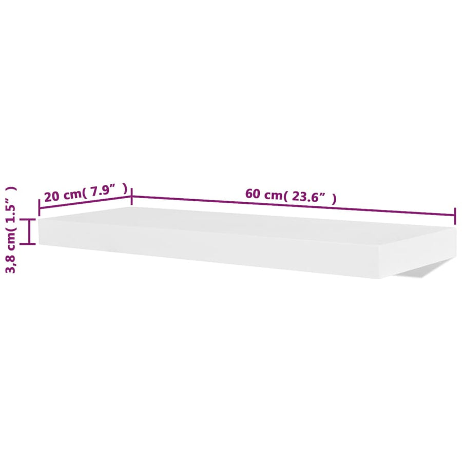 Wandplanken 4 60 cm