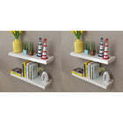 Wandplanken 4 st 60x20x3.8 cm wit MDF