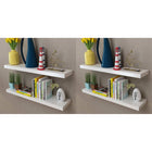Wandplanken 4 stuks 80 cm wit MDF