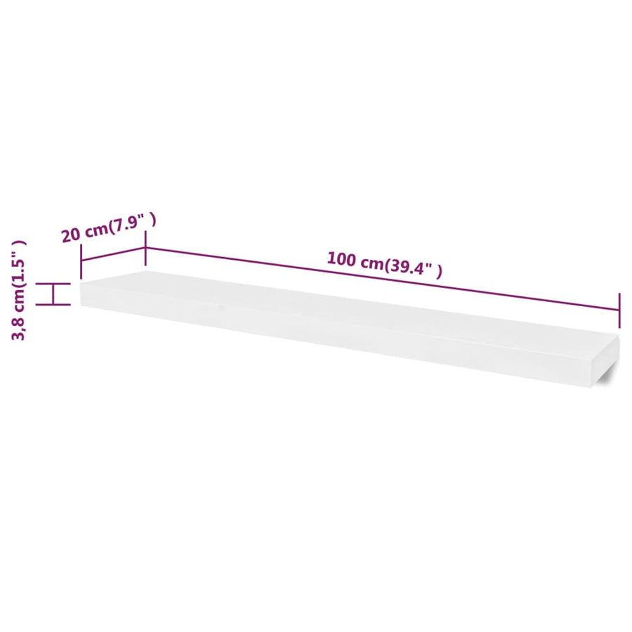 Wandplanken 4 100 cm