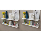 Wandplanken 4 st 100 cm wit MDF