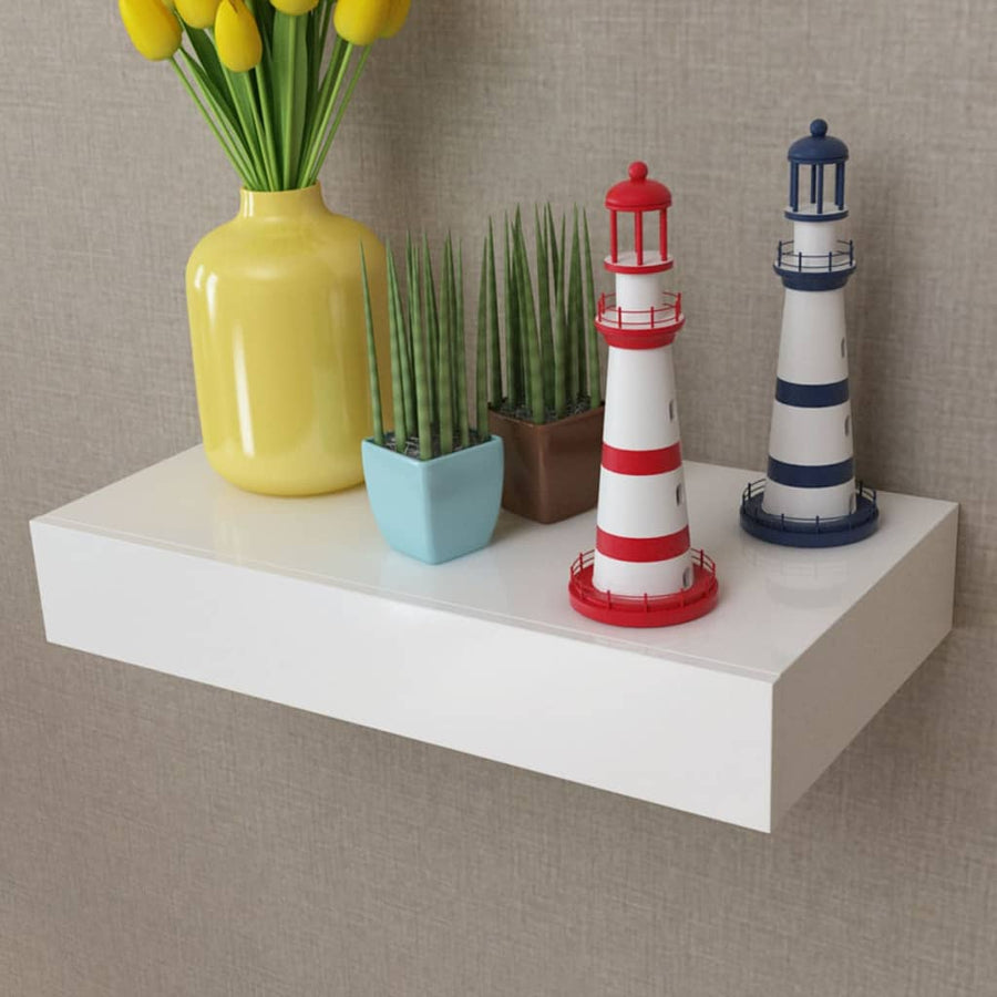Wandplanken Zwevend Met Lades 2 48 cm