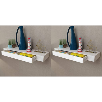 Wandplanken Zwevend Met Lades 2 80 cm