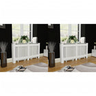 Radiatorombouw 2 stuks 152 cm MDF wit