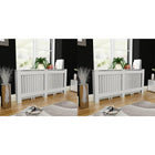 Radiator cover 2 pcs 172 cm MDF white