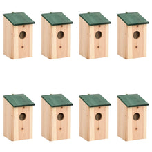 Vogelhuisjes 8 St 12X12X22 Cm Hout