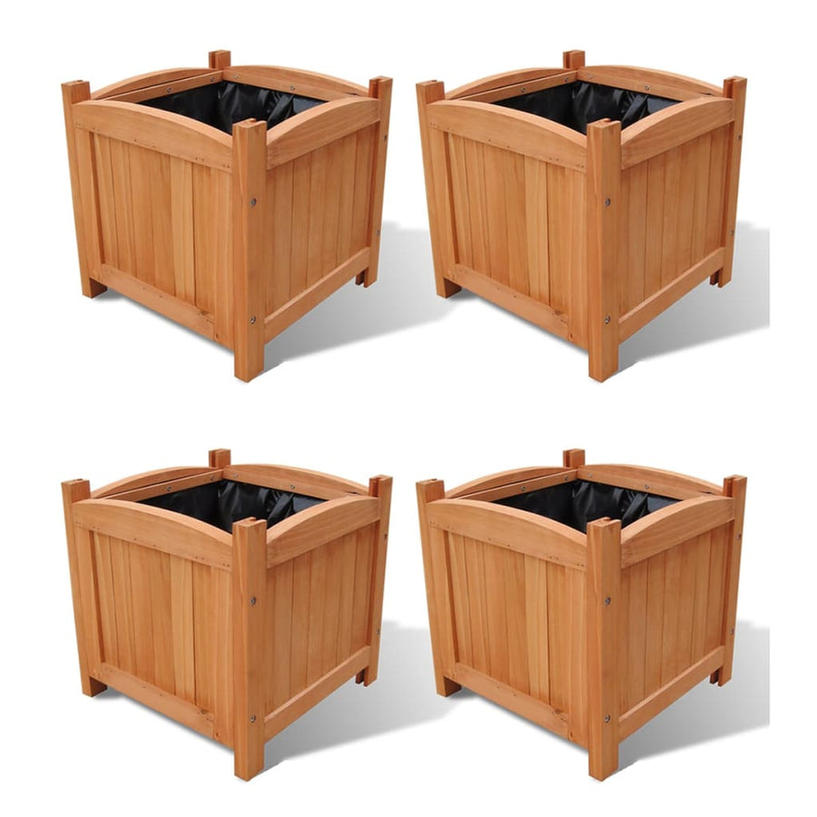 Plantenbakken Verhoogd 4 St 30X30X30 Cm