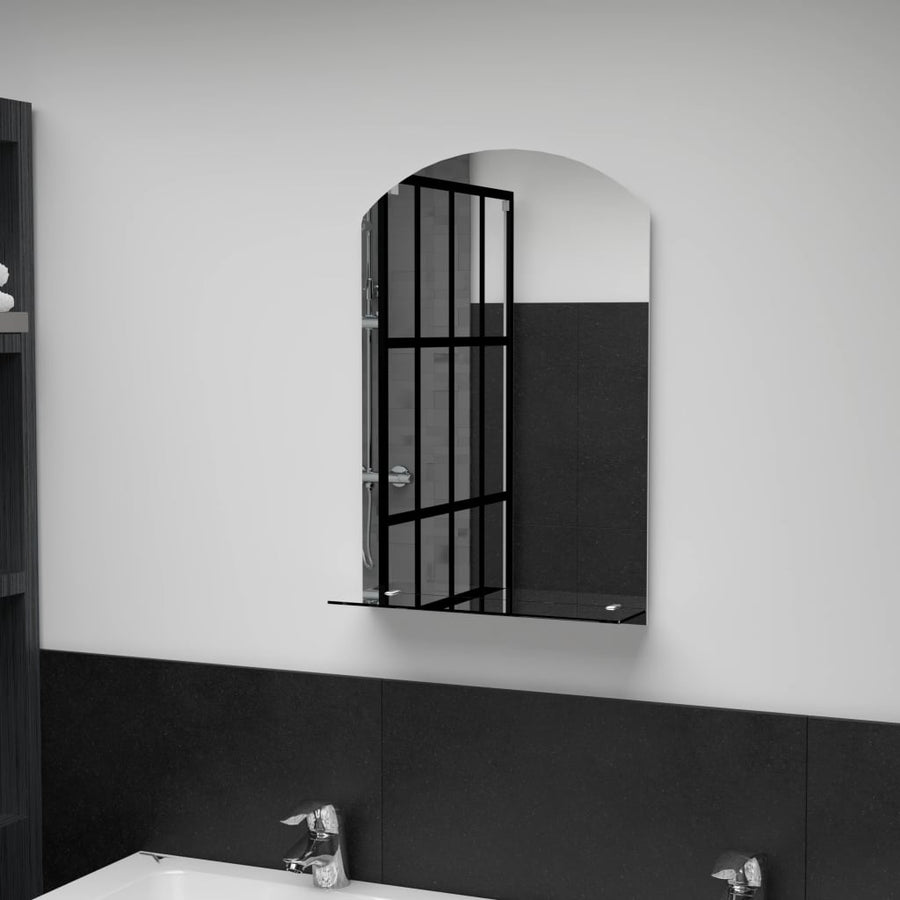 Wandspiegel Met Schap Gehard Glas 40 x 60 cm ovaal