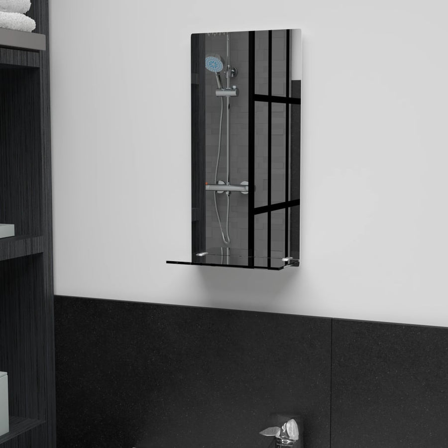 Wandspiegel Met Schap 20X40 Cm Gehard Glas 20 x 40 cm Rechthoekig