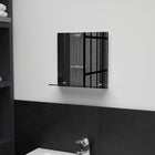 Wall mirror with shelf 30x30 cm tempered glass