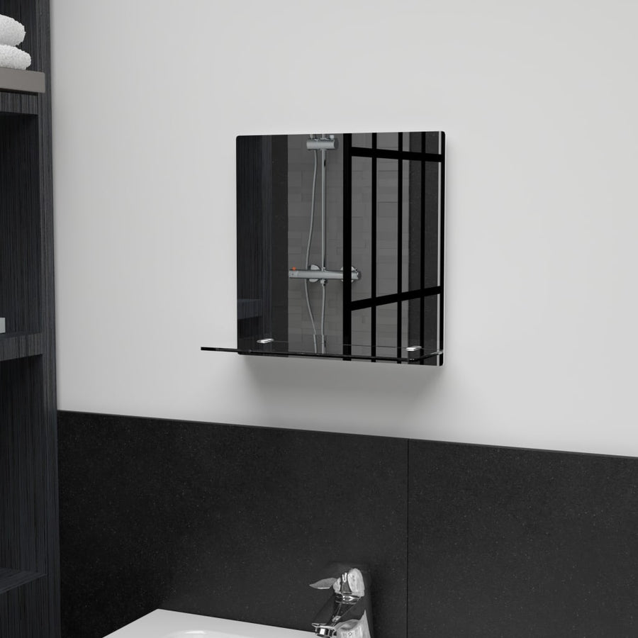 Wandspiegel Met Schap Gehard Glas 1 30 x 30 cm Rechthoekig