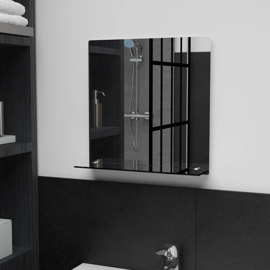 Wandspiegel Met Schap Gehard Glas 40 x 40 cm Rechthoekig