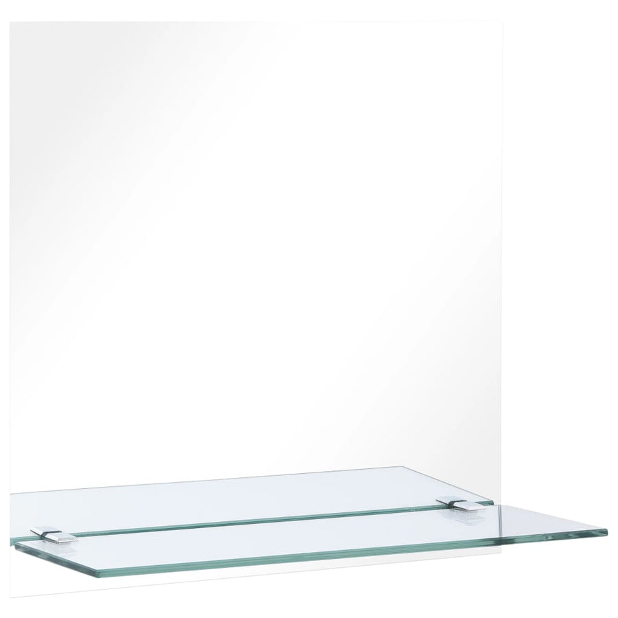 Wandspiegel Met Schap 50X50 Cm Gehard Glas 1 50 x 50 cm Rechthoekig