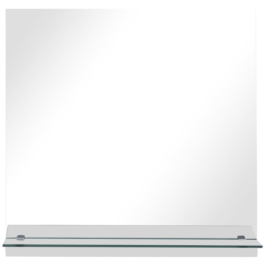 Wandspiegel Met Schap 50X50 Cm Gehard Glas 1 50 x 50 cm Rechthoekig