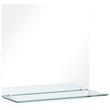 Wandspiegel Met Schap Gehard Glas 60 x 60 cm Rechthoekig