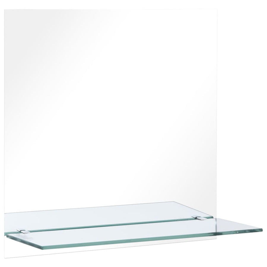 Wandspiegel Met Schap Gehard Glas 60 x 60 cm Rechthoekig