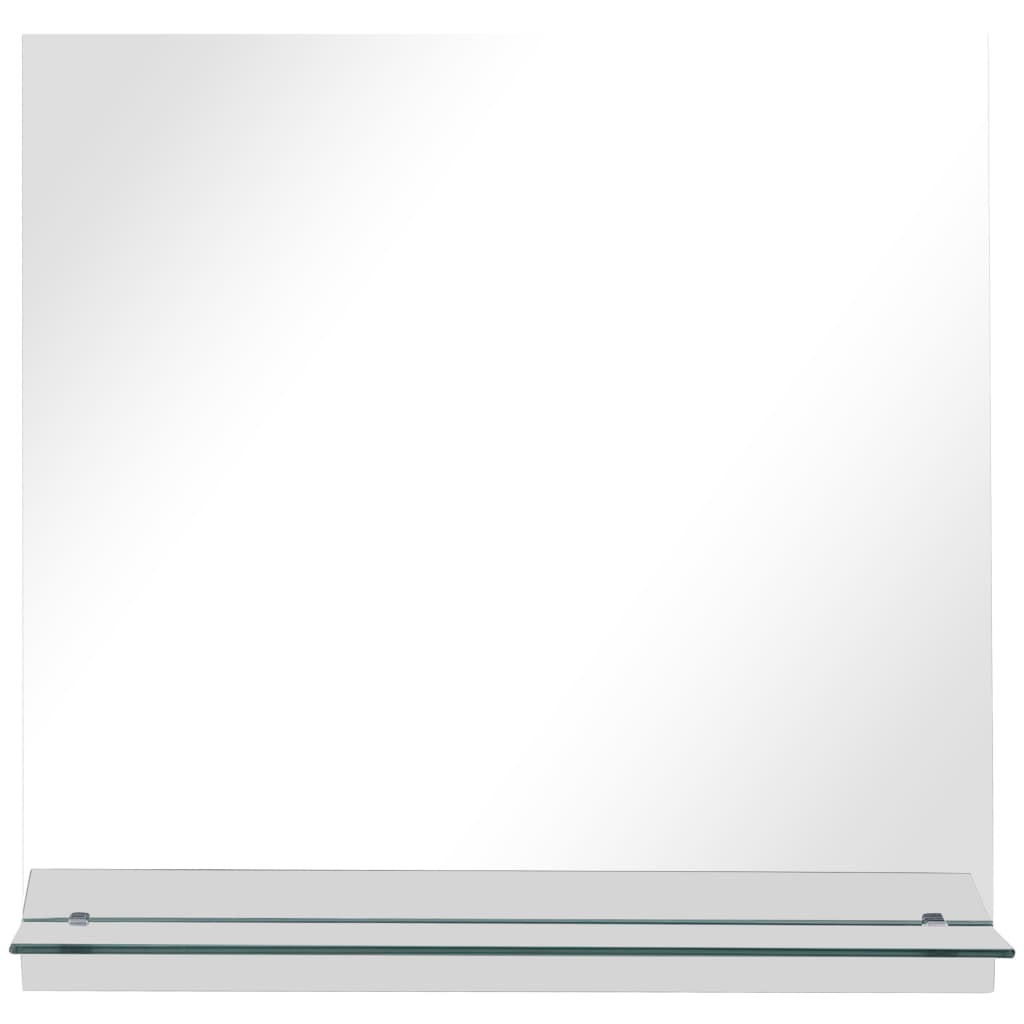 Wandspiegel Met Schap Gehard Glas 60 x 60 cm Rechthoekig