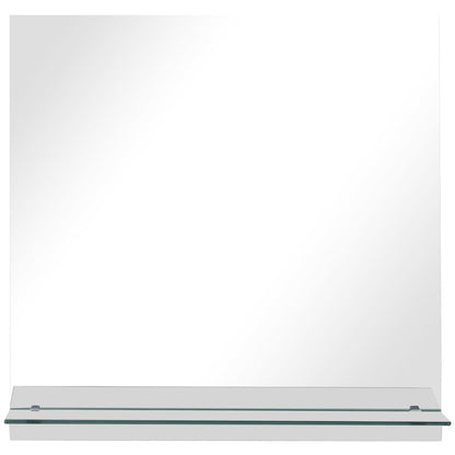 Wandspiegel Met Schap Gehard Glas 60 x 60 cm Rechthoekig
