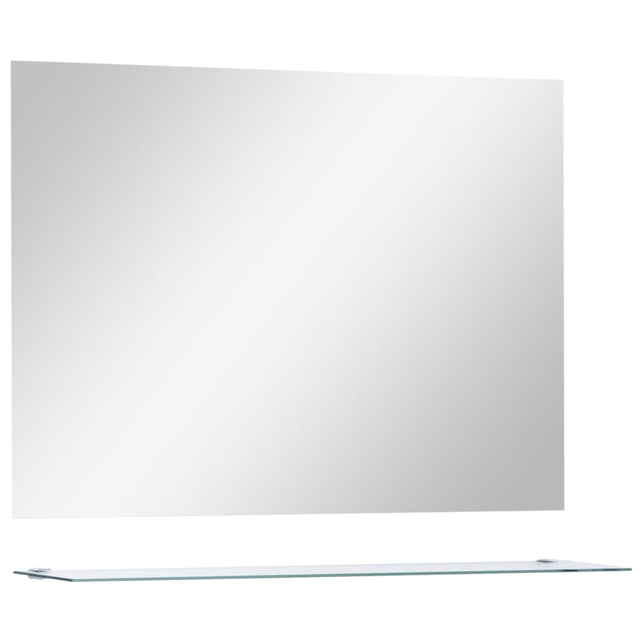 Wandspiegel Met Schap 80X60 Cm Gehard Glas 1 80 x 60 cm (1 schap)