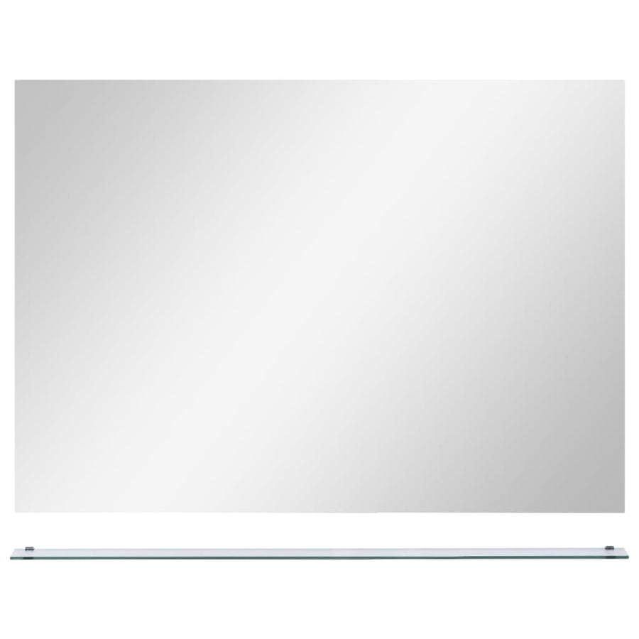 Wandspiegel Met Schap 80X60 Cm Gehard Glas 1 80 x 60 cm (1 schap)