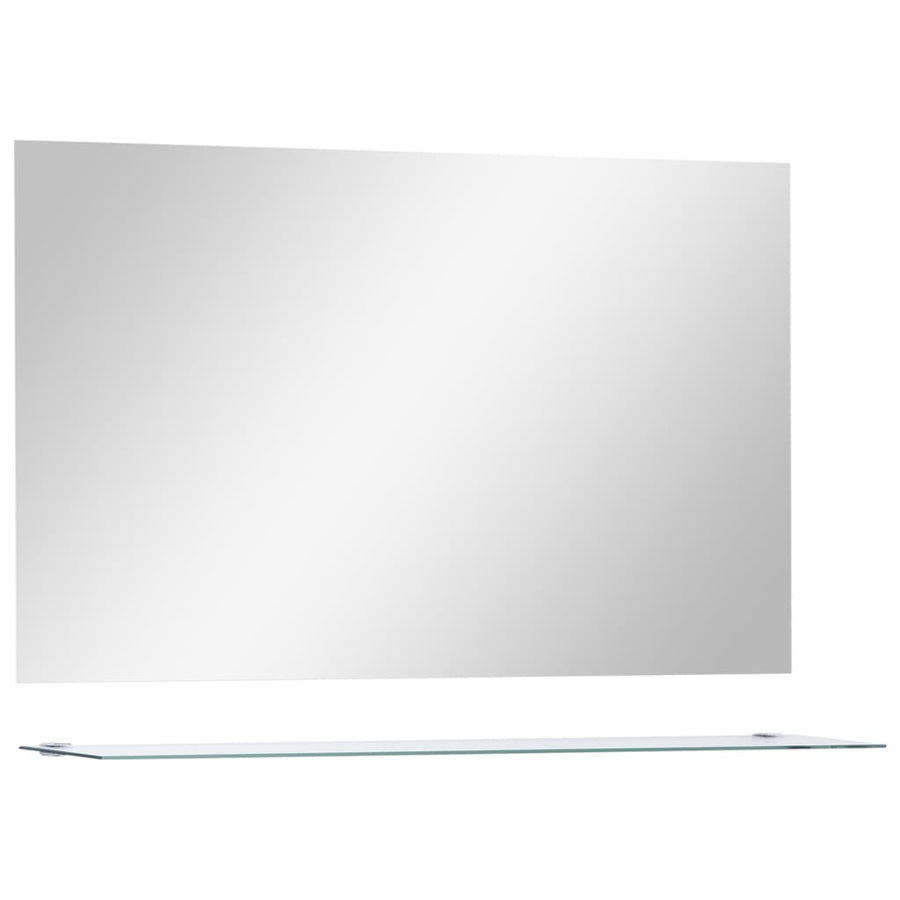 Wandspiegel Met Schap 00X60 Cm Gehard Glas 100 x 60 cm (1 schap)