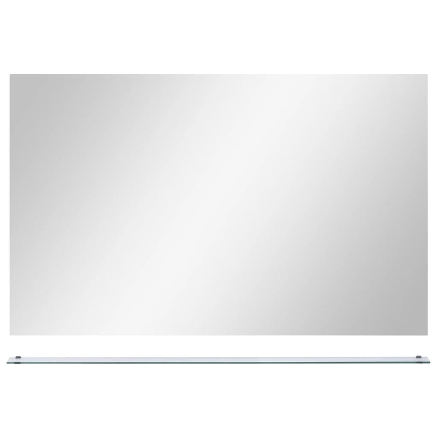 Wandspiegel Met Schap 00X60 Cm Gehard Glas 100 x 60 cm (1 schap)