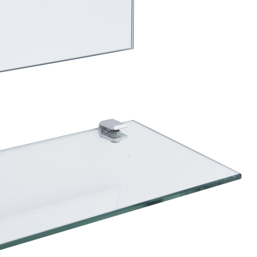 Wandspiegel Met Schap 00X60 Cm Gehard Glas 100 x 60 cm (1 schap)