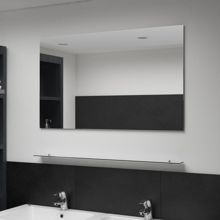 Wandspiegel Met Schap 00X60 Cm Gehard Glas 100 x 60 cm (1 schap)