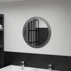 Wandspiegel 60 cm gehard glas zilver