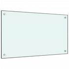 Spatscherm keuken 70x40 cm gehard glas wit