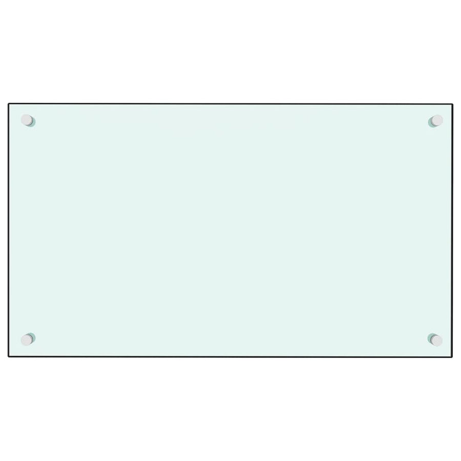 Spatscherm Keuken Gehard Glas 70 x 40 cm Wit