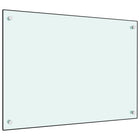 Spatscherm keuken 70x50 cm gehard glas wit