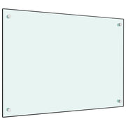 Spatscherm keuken 70x50 cm gehard glas wit
