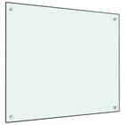 Spatscherm keuken 70x60 cm gehard glas wit