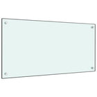 Spatscherm keuken 80x40 cm gehard glas wit
