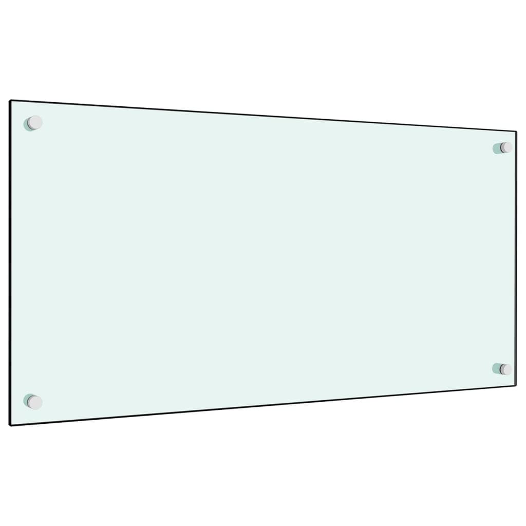 Spatscherm Keuken Gehard Glas 80 x 40 cm Wit