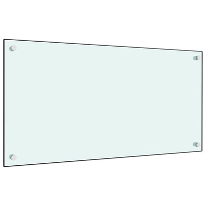Spatscherm Keuken Gehard Glas 80 x 40 cm Wit