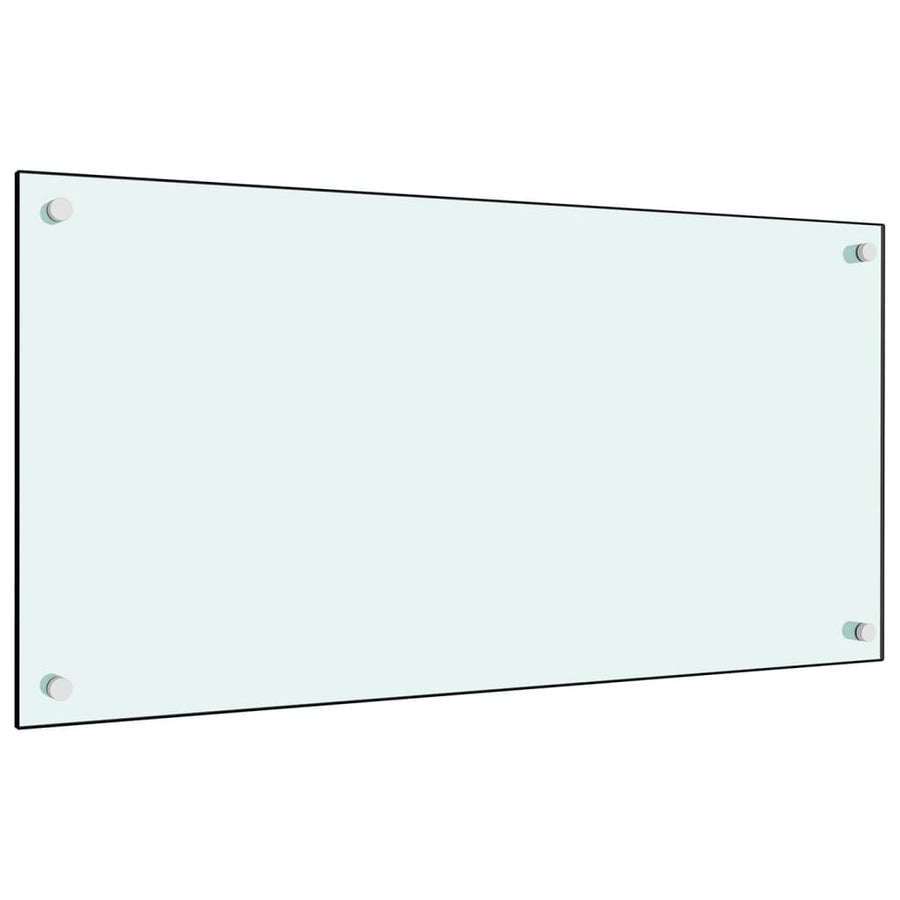 Spatscherm Keuken Gehard Glas 80 x 40 cm Wit